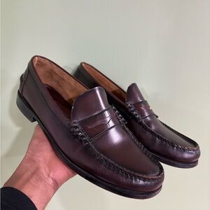 Florsheim Dark Brown Leather Slip-On Loafers